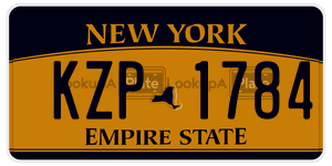 KZP1784  license plate in NY