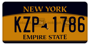 KZP1786  license plate in NY