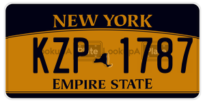 KZP1787  license plate in NY