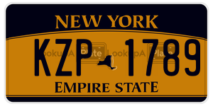 KZP1789  license plate in NY