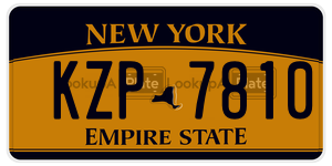 KZP7810  license plate in NY