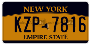 KZP7816  license plate in NY