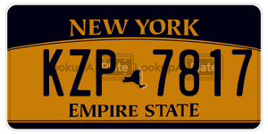 KZP7817  license plate in NY