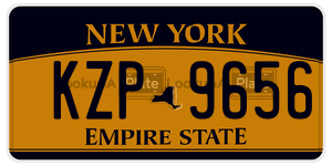 KZP9656  license plate in NY