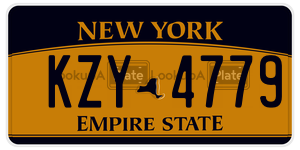 KZY4779  license plate in NY