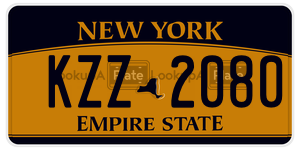 KZZ2080  license plate in NY