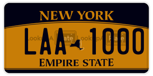 LAA1000  license plate in NY