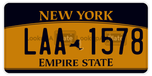 LAA1578 license plate in New York