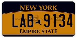 LAB9134 license plate in New York