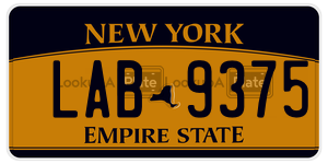 LAB9375 license plate in New York