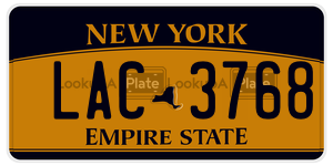 LAC3768 license plate in New York