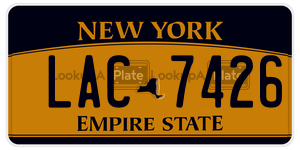 LAC7426  license plate in NY