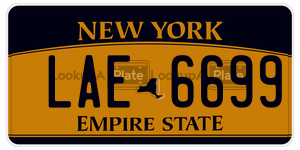LAE6699  license plate in NY