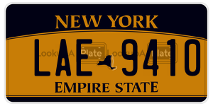 LAE9410 license plate in New York
