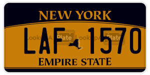 LAF1570 license plate in New York