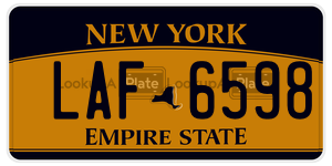 LAF6598  license plate in NY