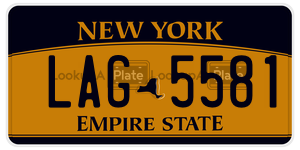 LAG5581 license plate in New York
