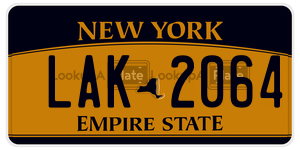 LAK2064  license plate in NY