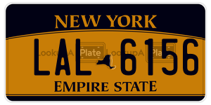 LAL6156 license plate in New York