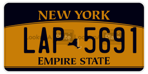 LAP5691 license plate in New York