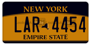 LAR4454  license plate in NY