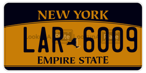LAR6009  license plate in NY