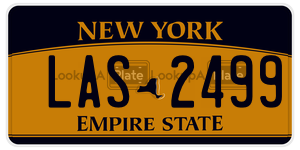 LAS2499  license plate in NY