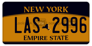 LAS2996 license plate in New York