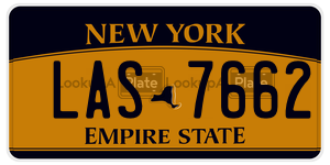 LAS7662  license plate in NY