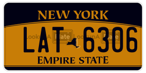 LAT6306 license plate in New York