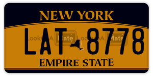 LAT8778 license plate in New York