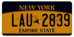 LAU2839  license plate in NY