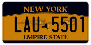 LAU5501  license plate in NY