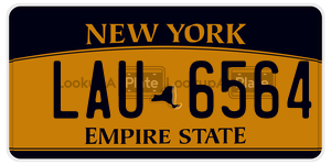 LAU6564  license plate in NY