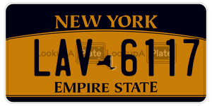LAV6117  license plate in NY