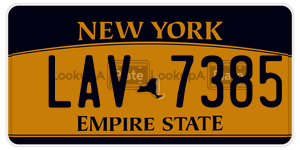 LAV7385  license plate in NY