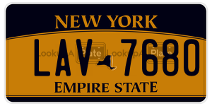 LAV7680  license plate in NY