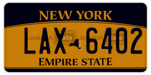 LAX6402 license plate in New York