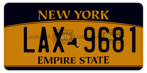LAX9681  license plate in NY