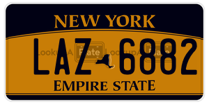 LAZ6882  license plate in NY