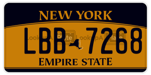 LBB7268  license plate in NY