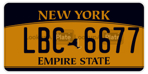 LBC6677  license plate in NY