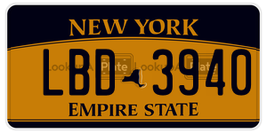 LBD3940  license plate in NY