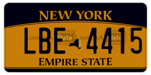 LBE4415  license plate in NY