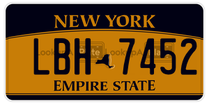 LBH7452 license plate in New York