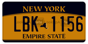 LBK1156 license plate in New York