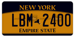 LBM2400  license plate in NY