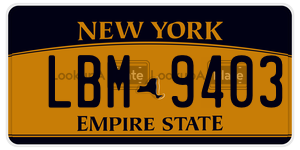 LBM9403  license plate in NY