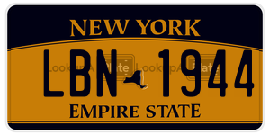 LBN1944  license plate in NY