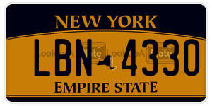 LBN4330  license plate in NY